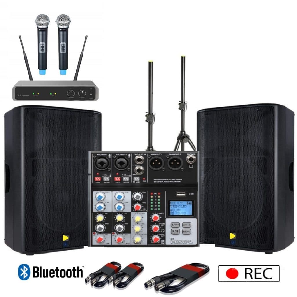 מערכת הגברה  KLARK&HELMER  600-ART15" 1200W