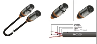 כבל XLR-XLR 15M Schimler — תמונה 3