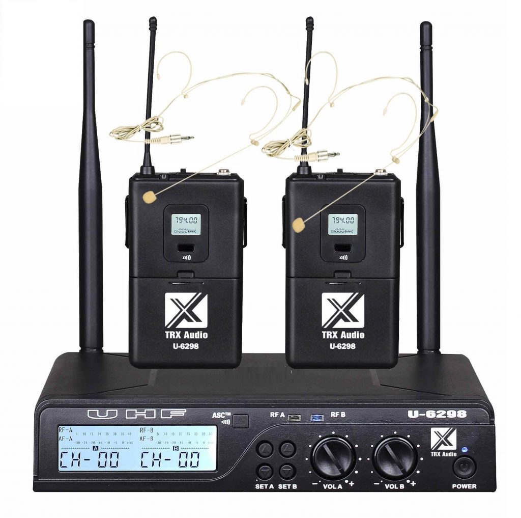 זוג מדונות אלחוטיות מבית TRX Audio U-6298 תדר משתנה — תמונה 7