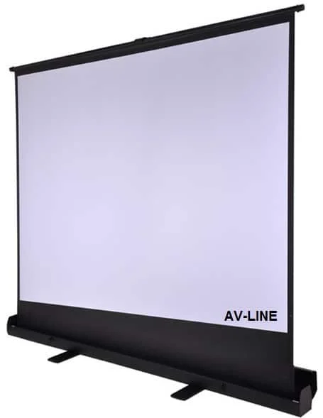 מסך הקרנה רצפתי roll up 1.25 מטר AV-LINE