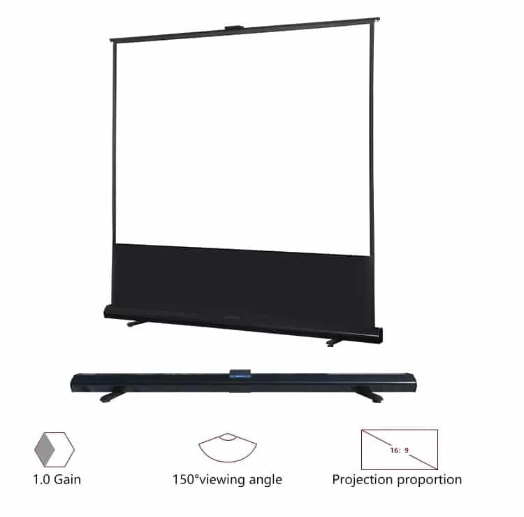 מסך הקרנה רצפתי roll up "100 אינץ' Jeason Screen — תמונה 2