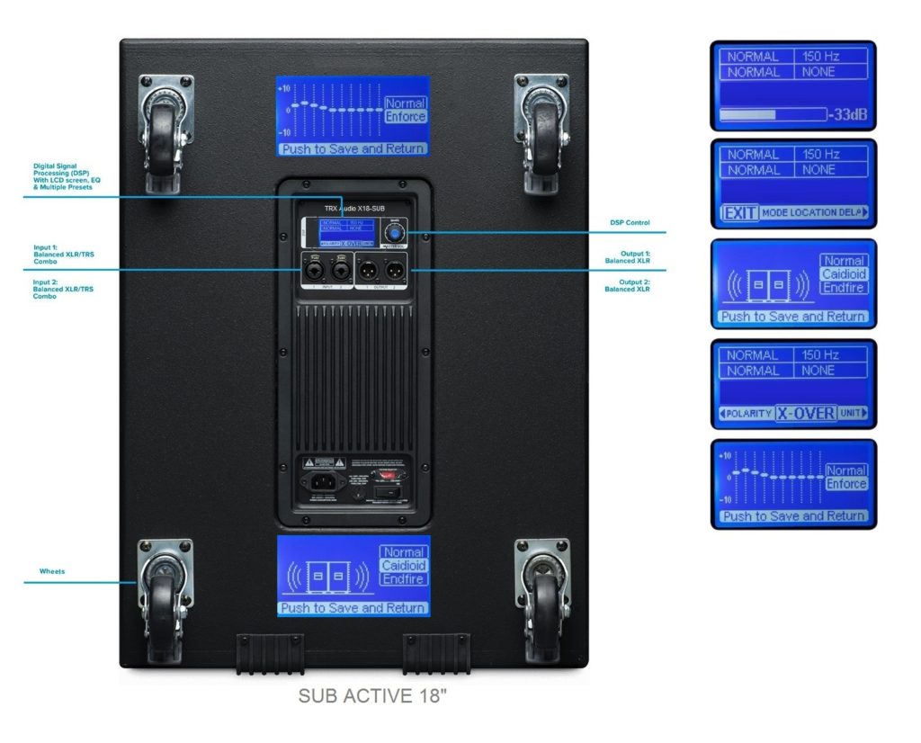 סאב מוגבר TRX Audio X18-SUB — תמונה 2