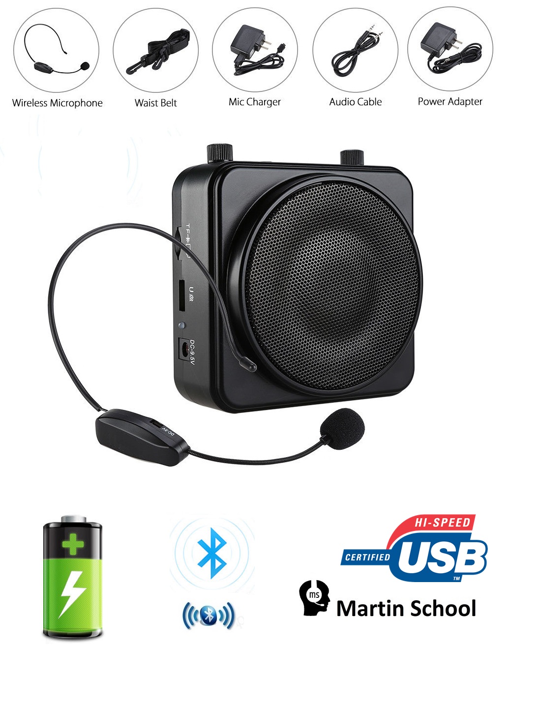 חגורת הגברה אלחוטית Martin School 791Plus