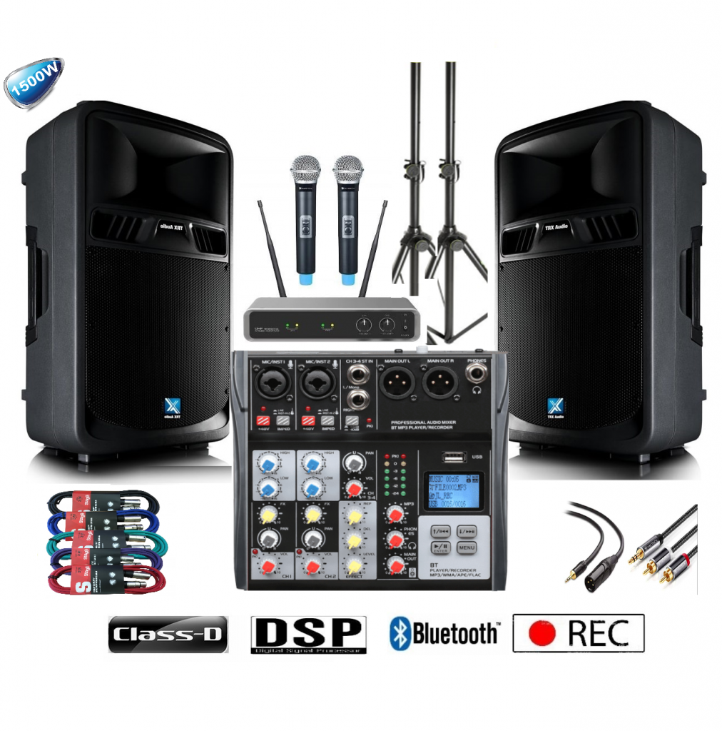 מערכת הגברה TRX-AUDIO Q12-1500W