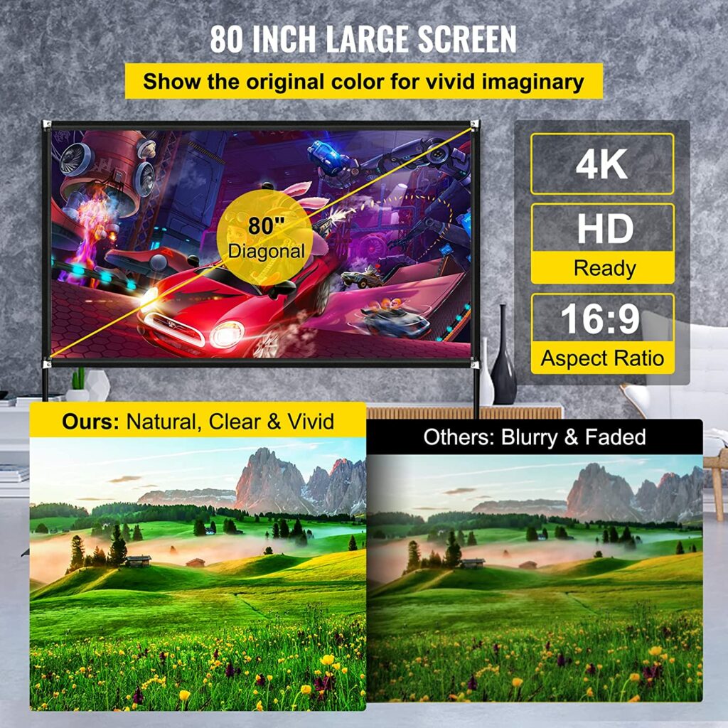מסך הקרנה נייד מתקפל בגודל 110" Jeason Screen — תמונה 5
