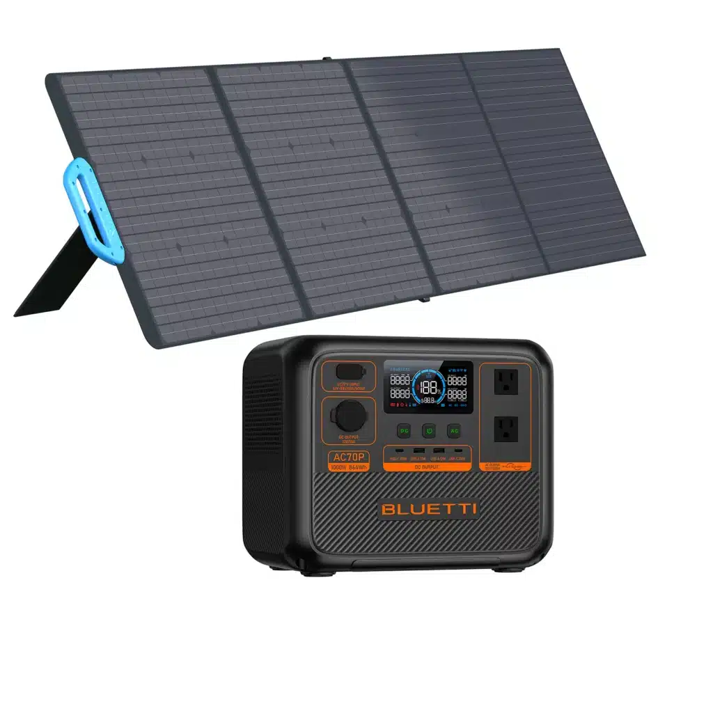 קיט BLUETTI Peak 1800 הכוללת : תחנת כח ניידת 1800W + פאנל סולארי 200W — תמונה 3