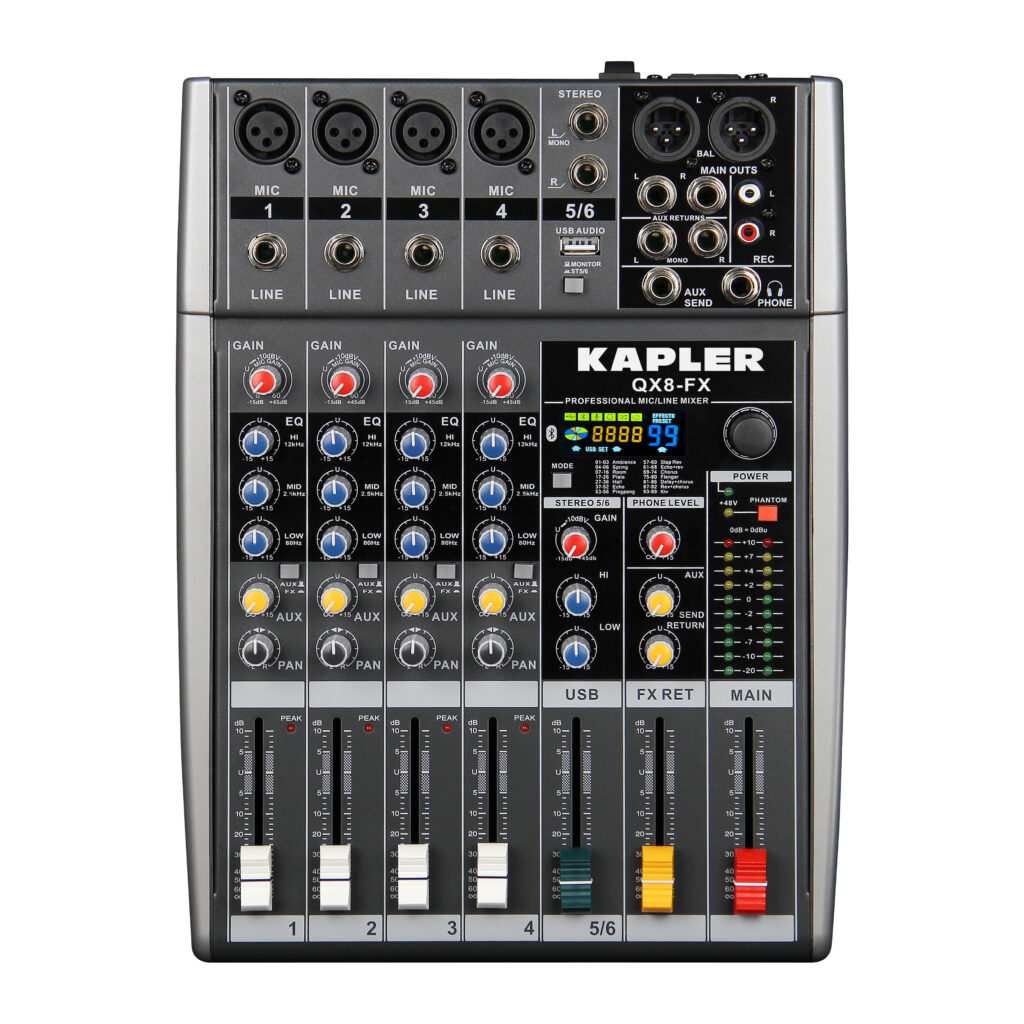 מיקסר Kapler QX8-FX +Bluetooth — תמונה 2