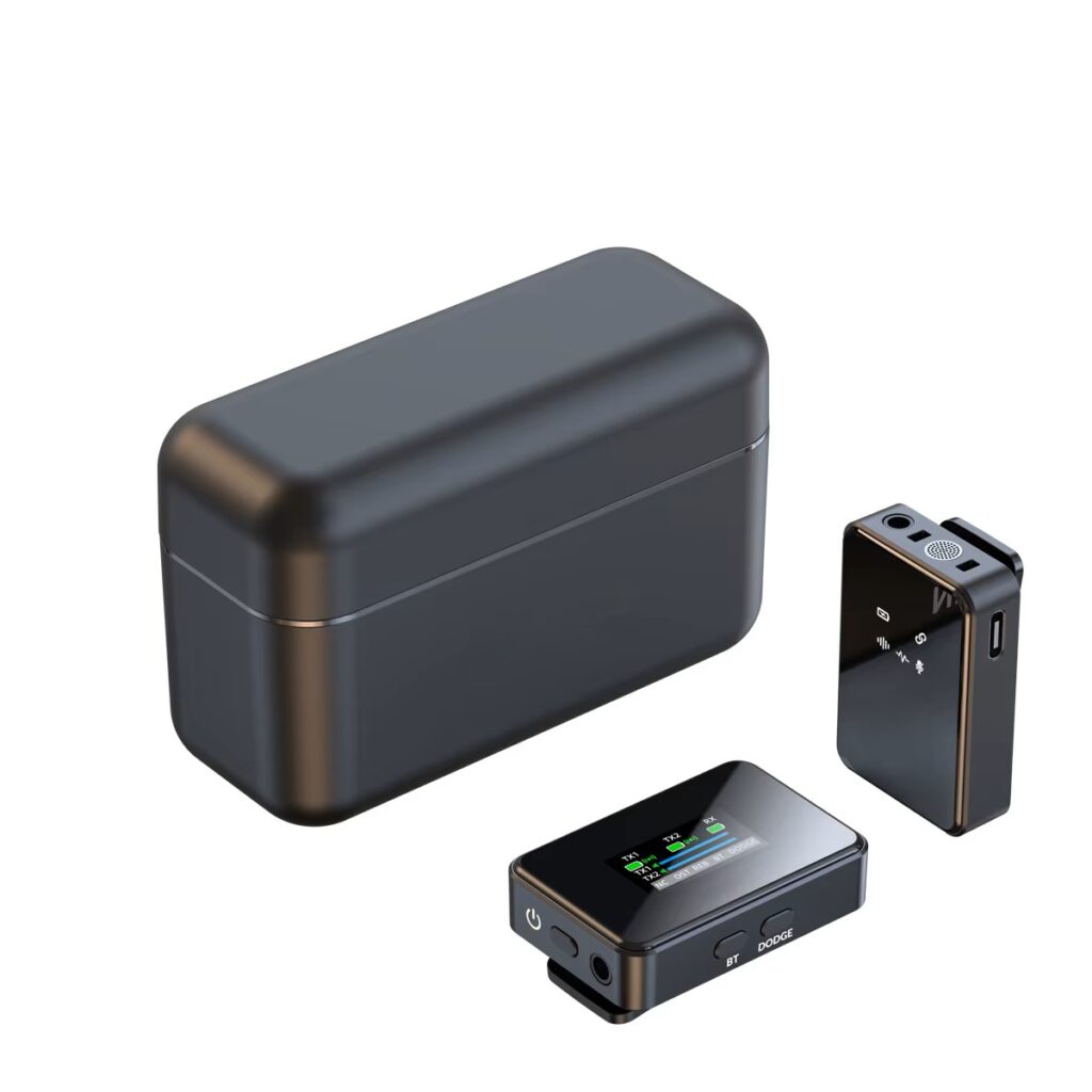 מיקרופון אלחוטי מקצועי לסמארטפון FLX X1 Pro — מיקרופון לריאיונות, מיקרופון לטלפון, מיקרופון דש אלחוטי לסמארטפון