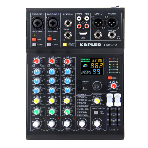 מיקסר אומנים עם בלוטוס Kapler UX5-FX
