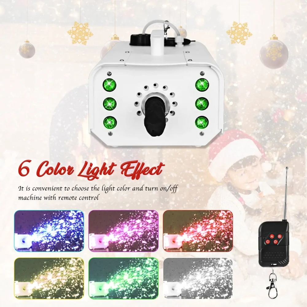 מכונת שלג מקצועית עם תאורה MOKA SFX H-S08 SNOW — תמונה 4