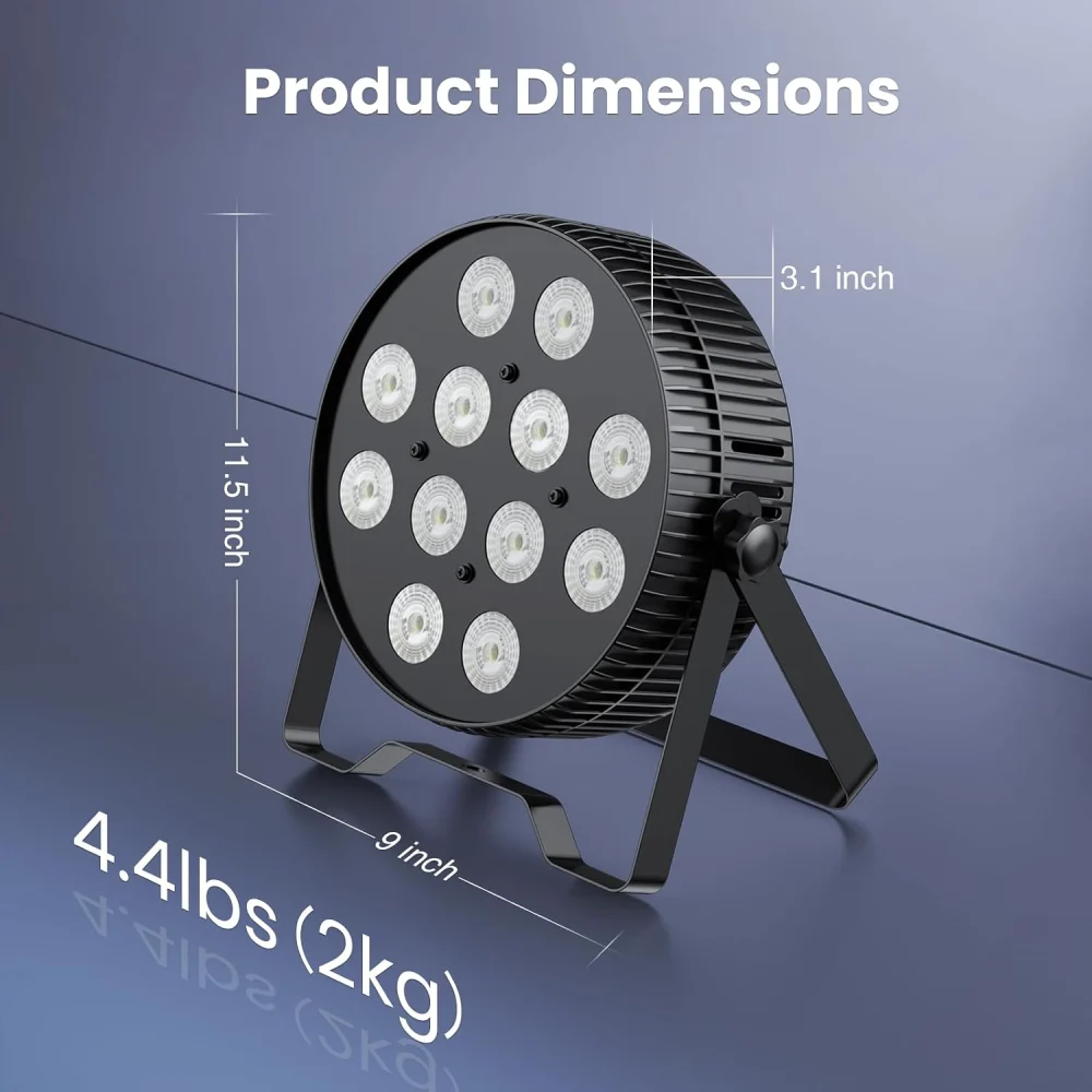 פנס תומאס לד מקצועי Big Dipper LPC1218 (12x18W 6-in-1) — תמונה 5