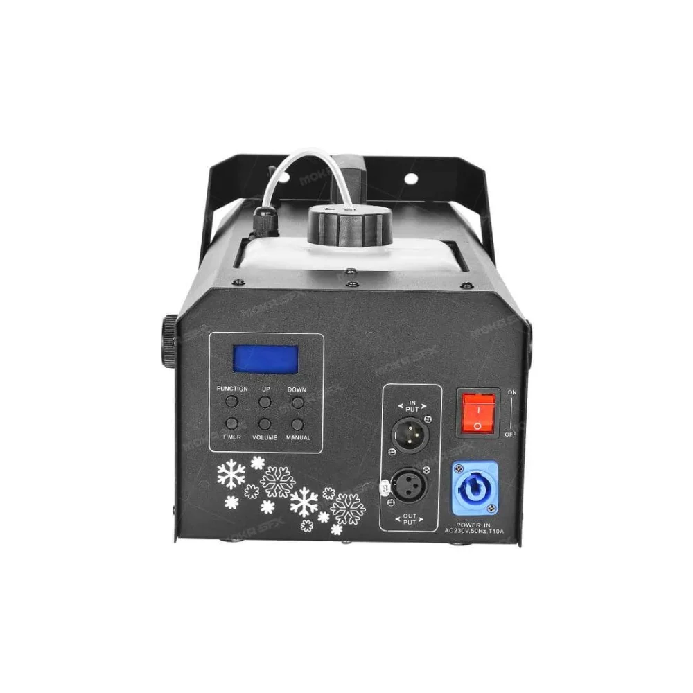 מכונת שלג מקצועית עוצמתית עם שליטת DMX ושלט אלחוטי MOKA SFX MK-S09 — תמונה 7