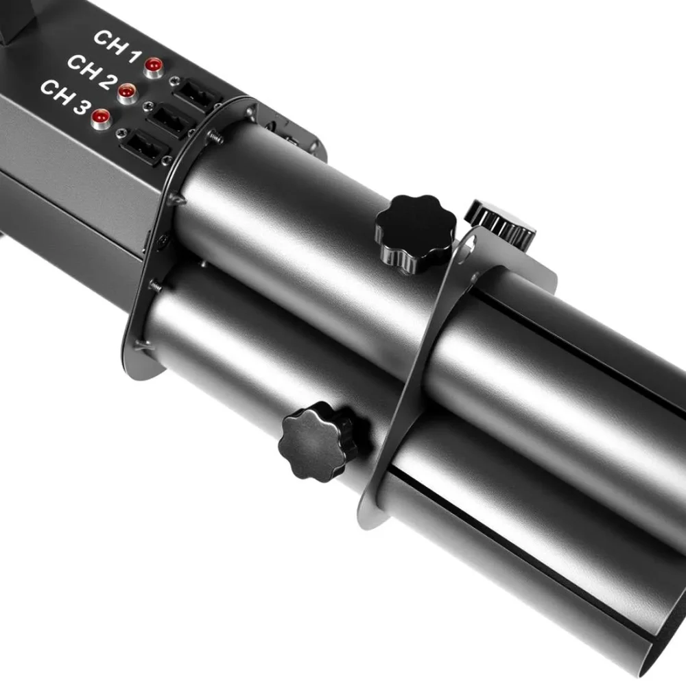 אקדח קונפטי נטען מקצועי (3 קנים) MOKA SFX MK-CN06 — תמונה 2