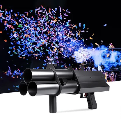 אקדח קונפטי נטען מקצועי (3 קנים) MOKA SFX MK-CN06