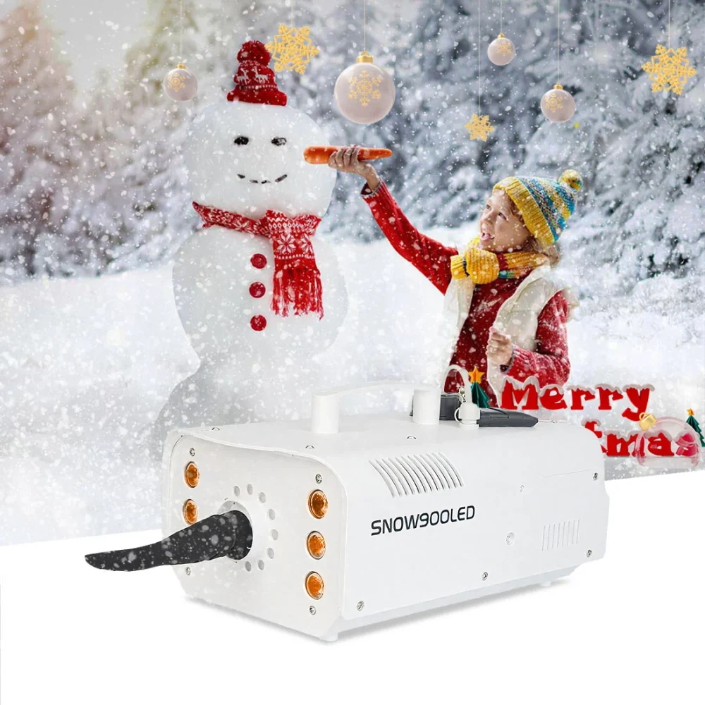 מכונת שלג מקצועית עם תאורה MOKA SFX H-S08 SNOW — תמונה 2